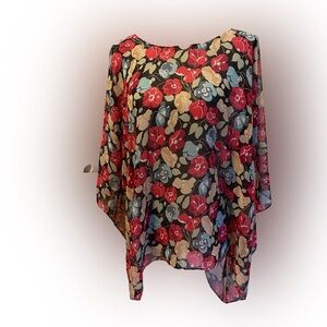 NWT Ann Taylor Factory Poncho Blouse, Size O/S